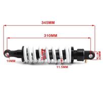 Motorcycle Accessory: 310mm Long Adjustable Damping Rear Shock Absorber for China Motocross, Dirt Bike & Scooter juoda