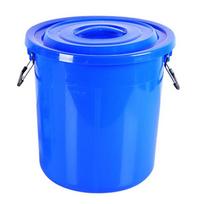 40L Storas Plastikinis Daugkartinio Naudojimo Kibiras su Dangčiu blue