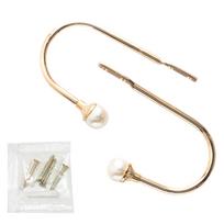 2pcs Curtain Holder Pearl Wall Hanging Hook European Ushaped Wall Hooks ZincAlloy Curtain Drapery Buckle Hardware auksas