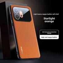 Camera Lens Film Protection Phone Case For Honor 600 Pro Texture Leather Shockproof Back Cover Bumper For Honor 600 Pro Honor 600 Pro