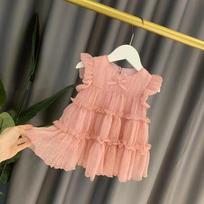 Adorable Infant Girls Fluffy Puffy Princess Tutu Dress Toddler Little Girls Sweet Birthday Party Photo Shoot Casual Elegant Puffy Dress 73 balta