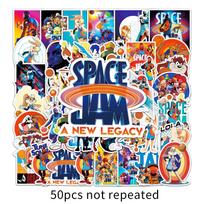 50pcs Space Jam Anime Graffiti Stickers for Suitcases, Scooters, Computers, and Tablets