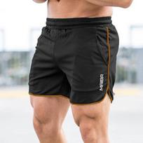 Men Fitness Bodybuilding Shorts Man Summer Gyms Workout Male Breathable Mesh Quick Dry Sportswear Jogger Beach Short Pants M auksas