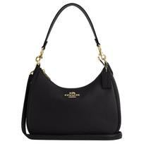 Coach Teri 29 Logotipo Užtrauktuku Uždarymo Lychee Rašto Odos Crossbody Pečių Krepšys Didelis Moteriški krepšiai Juodas CV935-IMBLK Basic Set (Bag+Dust Bag)