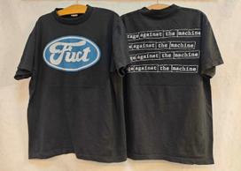 Vintage RAGE AGAINST THE MACHINE FUCT FORD Logo 90s Band Sz.L T-Shirt REPRINT Unisex T-Shirt XXXL