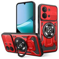For Xiaomi Poco C85 Case Poco C85 4G 5G Phone Cover Magnetic Armor Shockproof Ring Holder Case Magsafe Wireless Charge Cover POCO C85（173mm） blue