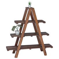 Folding Shelf Brown 79.5 x 35 x 112 cm Solid Upcycled Wood