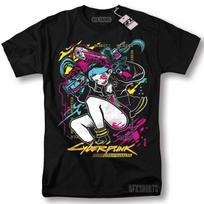 Cyberpunk Edgerunners 2077 Shirt Anime Lucy Rebecca David Cosplay Gamer TShirt Unisex T-Shirt M