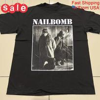 Nail Bomb band Black Cotton T Shirt Full Size S-5XL XXXXL gray