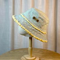 Frayed Western Denim Fisherman Hat Personalized Face Small Distressed Mountaineering Hat Sunshade Design Niche Basin Hat Trendy Adjustable