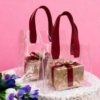Transparent Daisy PVC Tote Bag - Party Favor & Candy Gift Packaging