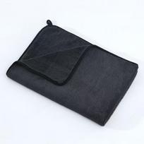 Nepūkuojantis Korėjietiškas Mikropluošto Automobilių Plovimo Rankšluostis - Labai Sugeriantis, Susukto Audimo Audinys 20x30 cm black