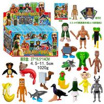 24pcs Italian Brainrot Tung Sahur Figure Toy Tralalero Tralala Figures Bombardino Crocodilo Shimpanzini Bananini Model Doll blue