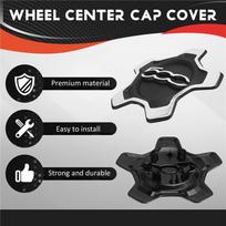 A51K-Car Wheel Center Cap Cover For Fiat 500X 2016- Dust Cover Car Accessories Black  Silver