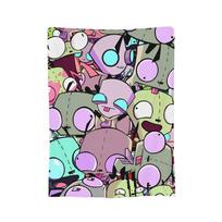 Invader Zim Gir Blankets Flannel Print  Portable Ultra-Soft Throw Blankets for Sofa Outdoor Rug Piece 30x40in