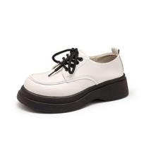 Platform small leather shoes women's spring 2025 new versatile college British style jk shoes women's lace-up casual shoes 00 (miscellaneous shoes are randomly sent)