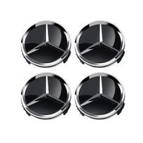 4 vnt. 60 mm automobilio ratlankio gaubto emblemos, skirtos „Mercedes Benz C180 E300 GLC W163 W166 W167 W204 W205 W212 W213 X253 W117 W176 W164“