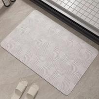 Non-slip Cream-style Diatom Mud Water-absorbing Bathroom Mat 40*60cm