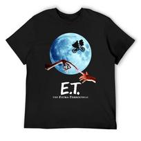Harajuku The Extra Terrestrial Film Font Essential For Sale Y T-shirt  Movement Tees Unique Funny Novelty Travel USA Size M juoda