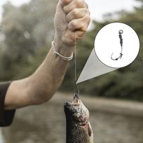 3PCS Powerful Fishing Hooks Strong Durable Barbed Hook Fishing Tackle for Striper Catfish Mackerel Bass Tuna Size 2