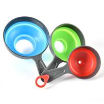 3pcs/set Kitchen Funnel Canning For Filling Bottles Jam With 3 Sizes Transfer Mason Jar Liquid Powder Home Wide Mouth