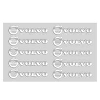 3D Metalinis Emblemos Lipdukas Automobilio Interjero Apdailos Stiliaus Lipdukai Volvo Polestar AWD V50 S60 XC60 S40 XC40 XC90 V60 S80 S90 V90 gray