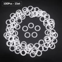 Handmade Crafts Plastic Crochet Loop Rings Clear 2cm Round O-Ring Semitransparent Rubber Crochet Knitted Ring Bag Accessory