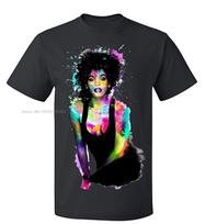 Unisex Music Whitney Houston Watercolor Tribute Tshirt Unisex  Summer ONeck Unisex T Shirt Cotton Tees S