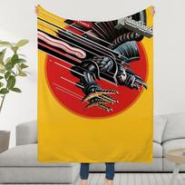 Blanket Throw Super Band Cosy Plush Living Room Sofa Rock Couch P-PriestS-ES Childish Birthday J-Judas-ES Gifts 75x90cm