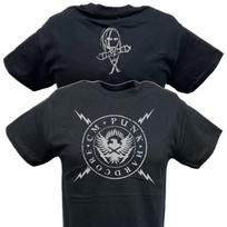 CM PUNK Seal of Hardcore Black T- Shirt S