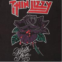 Vintažiniai Thin Lizzy 1979 m. The Black Rose turo marškinėliai Juodi Unisex S-5XL 2XL