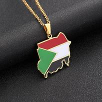 Map Necklace, Fashionable Design Jewelry for Men and Women 60CM