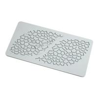 Hollow Fishing Net Pattern Lace Mat Fondant Embosser Baking Decoration Mold Cake Fondant Silicone Mould Easy to Use