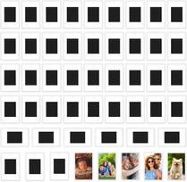 10-40Pcs Blank Photo Frame, Insert Fridge Magnets, Mini Magnetic Refrigerator Photo Picture Frames Multiple sizes (as the picture,5.9x4.3cm 2.3x1.7in)