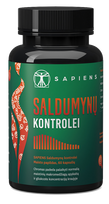 SAPIENS saldumynų kontrolei kapsulės, 60 vnt.