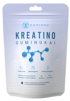 SAPIENS Kreatino kramtomosios pastilės, 90 vnt.
