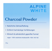 ALPINE WHITE Charcoal dantis balinantys milteliai, 30 g