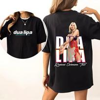 Dua Lipa Concer Shirt Casual Concert Music 2025 T-Shirt Gift For Fans XXXL black