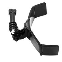 Viso veido šalmo smakro laikiklis, skirtas Hero 11 10 9 8 7 Dji Insta360 fotoaparatui black