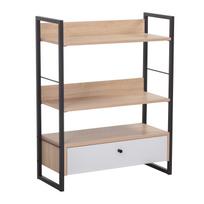 Pastatoma lentyna Home4you Study Study, ruda sp./balta sp., 90 cm x 70 cm x 30 cm