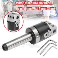 MT3-M12 Plieninė universali gręžimo galvutė su Morse kūginiu kotu tekinimo staklių frezavimo įrankiui 1 rinkinys kotas 50mm