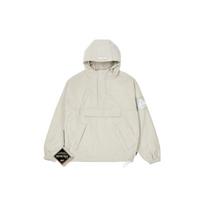Palace X Gore-Tex Velvetinė Striukė Akmens Spalvos Logotipo Spaudinys Pusiau Užtraukiama su Gobtuvu Unisex Striukė Pilka P21GT025 L beige