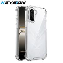 KEYSION Four-Corners Shockproof Transparent Case for OnePlus Nord CE5 Soft TPU+PC Clear Phone Cover for OnePlus 1+ Nord CE 5 5G for OnePlus Nord CE5 gryna