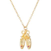 Aesthetic Ballet Shoe Pendant Necklace Bowknot Choker Trendy Clavicle Chain Unique Neck Jewelry Perfect Graduation Gift auksas