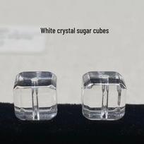 Versatile Natural White Crystal Sugar Cube Beads for DIY Handmade Jewelry