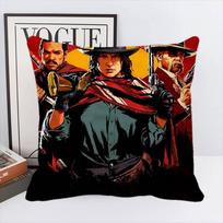 Game R-Red Dead Redemption 2 RDR2 Pillow Case Square Pillow Bedroom Sofa Leisure Comfort Cushion Home Decoration 16x16Inch