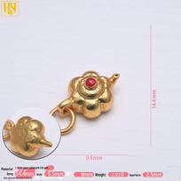 24K Gold-Plated Copper Retro Teapot Pendant Charm - Fashion Jewelry Accessory for Bracelets & Necklaces brown