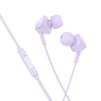 HOCO laidinės ausinės Lightning su mikrofonu M113 violetinės