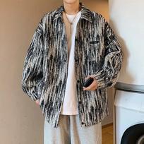 Men's Trendy Hong Kong-Style French Chic Jacket for Spring/Autumn - Casual, Loose-Fit Niche Design 2XL (suggested 67.5-75 kg) juoda