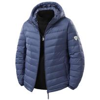 Men's Winter Hooded Down Jacket: Trendy Hong Kong Style, Casual, Thickened, Short 3XL